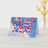 Carte 4 juillet heureux (Fleur jaune)