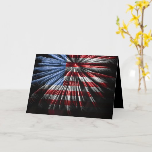 Carte 4 juillet heureux (Fleur jaune)