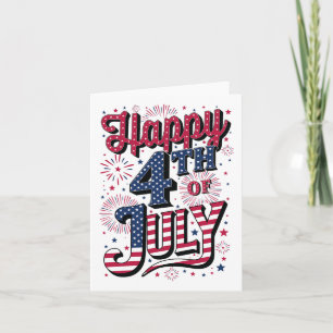 Carte 4 juillet heureux
