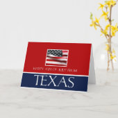 Carte 4 juillet heureux du texas (Fleur jaune)