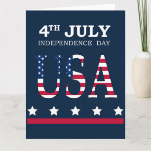 Carte 4 juillet, Independence Day USA Card