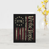 Carte 4 juillet Nous Le Peuple Américain 1776 Ancienne A (Fleur jaune)