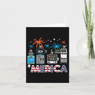 Carte 4 Juillet Nurse Propofol Merica Scrub Top Patrioti