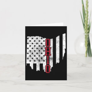 Carte 4 juillet Ohio Etats-Unis Drapeau États-Unis États