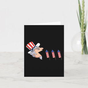 Carte 4 juillet Oncle Sam American Fireworks Fun Boys