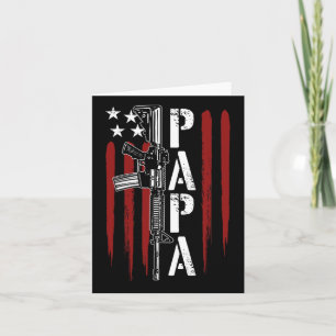 Carte 4 juillet Papa Papa Ar-15 Arme Patriotique Gros