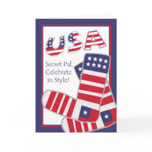4 juillet pour Secret Pal, Chaussettes Patriotique