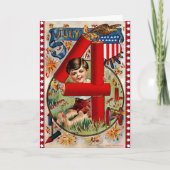 Carte 4 juillet rétro (Devant)