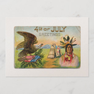 Carte 4 juillet salutations