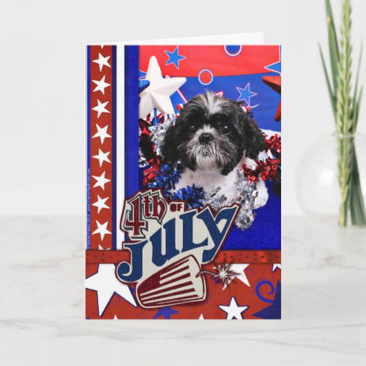 Carte 4 juillet - Shih Tzu - Sadie (Devant)