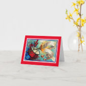 Carte 4 juillet vintage (Fleur jaune)