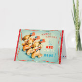 Carte 4 juillet vintage (Devant)