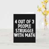 Carte 4 personnes sur 3 luttent avec les maths (Fleur jaune)