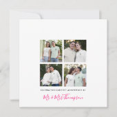 Carte 4 photo collage Premier anniversaire Personnalisé (Devant)