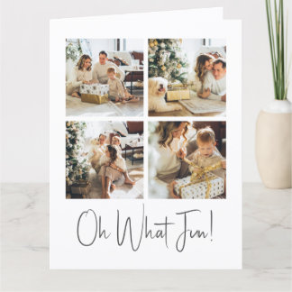 Carte 4 Photo oh What Fun Christmas template