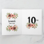 Carte 4 Photos Costumiser Script personnalisé Anniversai (Intérieur)