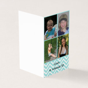 Carte 4 photos pour 18 ans