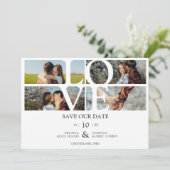 Carte 4 photos White Chic Trendy Collage Mariage Covid19 (Debout devant)