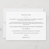 Carte 4 photos White Chic Trendy Collage Mariage Covid19 (Dos)