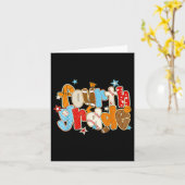 Carte 4e année garçons de baseball de baseball de baseba (Fleur jaune)