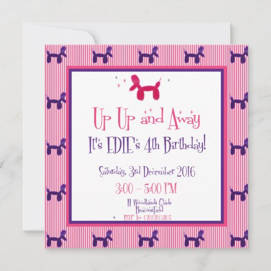 Carte 4e anniversaire d'Edie (Devant)