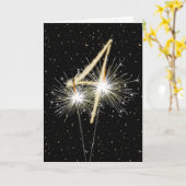 Carte 4e anniversaire du mariage (Fleur jaune)