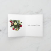 Carte 4e anniversaire du Mariage Fruits et Fleurs (Intérieur)