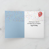 Carte 4e anniversaire Duck Dancing In the Rain Puddle (Intérieur)