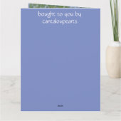 Carte 4e anniversaire Mariage modifiable (Dos)