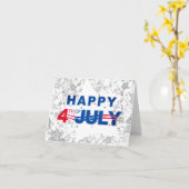 Carte 4e jour heureux de juillet (Fleur jaune)