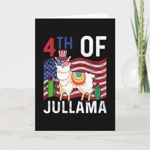 Carte 4E Jullama ama Drapeau Patriotique Américain 4 jui