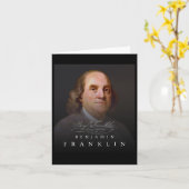 Carte 4e Père fondateur Ben Benjamin Franklin Tee (Fleur jaune)
