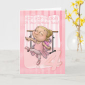 Carte 4ème Hanche de hanche de danseur classique (Fleur jaune)