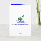 Carte 4èmes étoiles d'anniversaire de petite-fille (Dos)