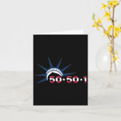 Carte 50501 Mouvement De Protestation Statue De La Liber (Fleur jaune)