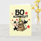 Carte 50 Anniversaire (Fleur jaune)