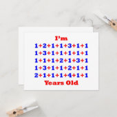 Carte 50 ans ! (Devant/Arrière en situation)