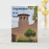 Carte 50 ans de l'Église (Fleur jaune)
