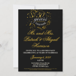 Carte 50 ans ensemble Anniversaire de mariage Argent