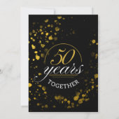 Carte 50 ans ensemble Anniversaire de mariage Argent (Dos)