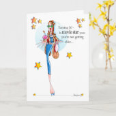 Carte 50 ans et fabuleux ! (Fleur jaune)