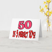 Carte 50 est 5 10s parfaits (le ROSE) (Fleur jaune)