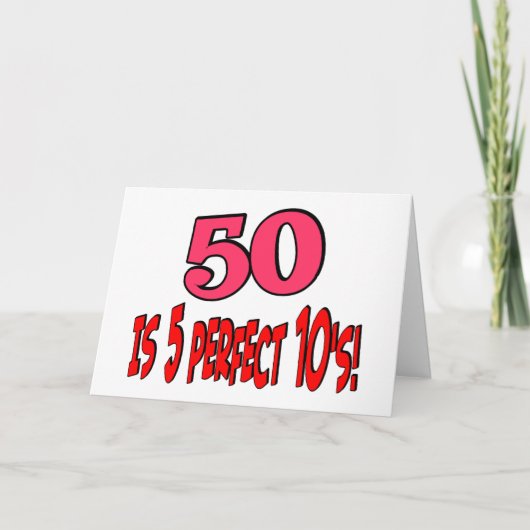 Carte 50 est 5 10s parfaits (le ROSE) (Devant)