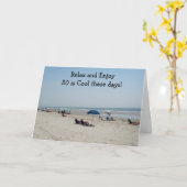 CARTE "50" EST COOL CES JOURS-CI ! (Fleur jaune)