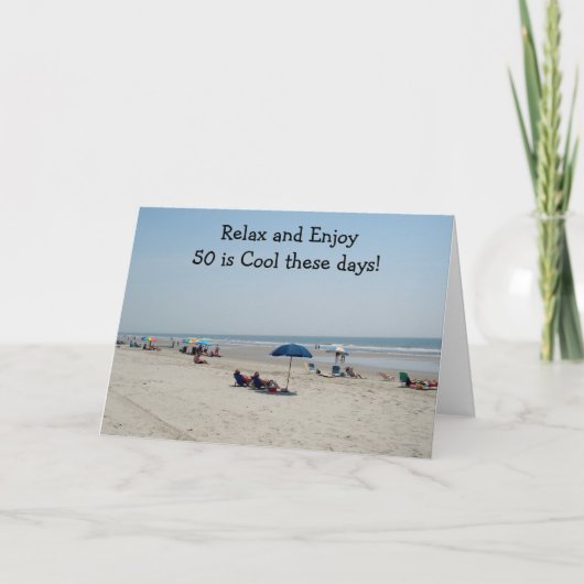 CARTE "50" EST COOL CES JOURS-CI ! (Devant)