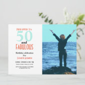 Carte 50 et fabuleuse 50e anniversaire photo (Debout devant)