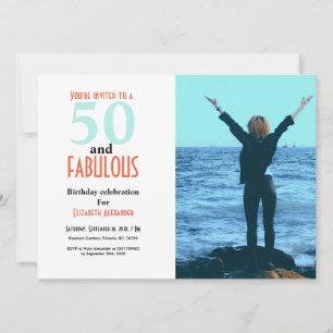 Carte 50 et fabuleuse 50e anniversaire photo