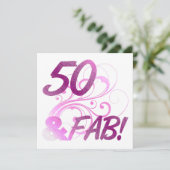 Carte 50 Et Fabuleux Anniversaire (Debout devant)