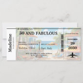 Carte 50 et Fabulous Destination Boarding Pass Anniversa (Devant)