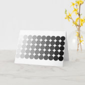 Carte 50 nuances de cercles gris (Fleur jaune)